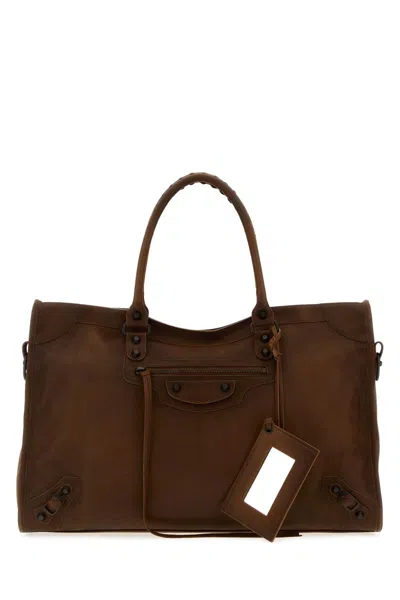 Balenciaga Le City Bag Large In Caramel In Brown