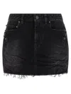 Balenciaga Urban Style Skirt With Pockets And Loops In Black