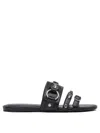 Balenciaga "city" Slides In Black