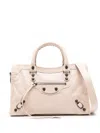 Balenciaga Studded Shoulder Bag With Textured Finish And Top Handle