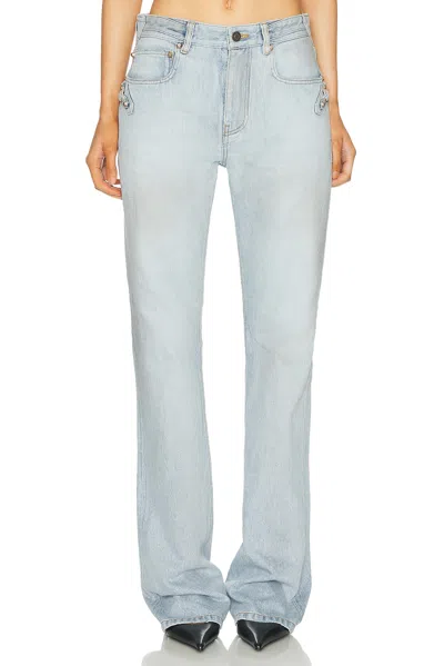 Balenciaga City Straight Leg In Blue