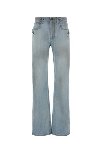 Balenciaga City Straight Pants In Blue