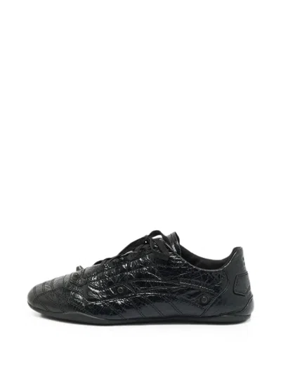 Pre-owned Balenciaga City Stud-detailing Sneakers In Black
