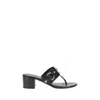 Balenciaga Thong Sandals Block Heel In Black