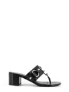 Balenciaga Thong Sandals Block Heel In Black