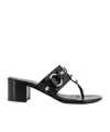 Balenciaga Thong Sandals Block Heel In Black