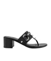 Balenciaga Thong Sandals Block Heel In Black