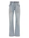 Balenciaga Urban Denim Trousers Five-pocket Design In Multi