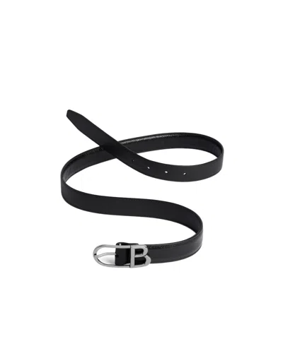 Balenciaga Classic B-belt In Black