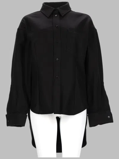 Balenciaga Classic Cotton Shirt In Black