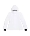 Balenciaga Classic-hood Zip-up Coat In White