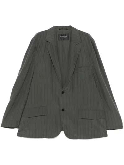 Balenciaga Men Classic Jacket In Gray