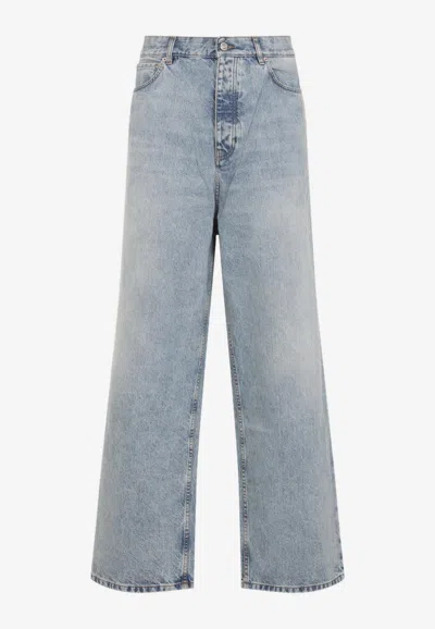 Balenciaga Light Blue Denim Jeans In Classic