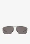 Balenciaga Classic Rectangular Sunglasses In Black