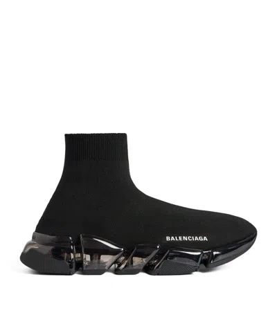 BALENCIAGA CLEAR SOLE SPEED 2.0 SNEAKERS