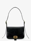 Balenciaga Womens Clicca Medium Shoulder Bag Adjustable In Black