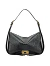 Balenciaga Womens Clicca Medium Shoulder Bag Adjustable In Black