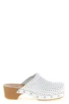 Balenciaga White Slip On Mules In White