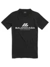 Balenciaga Close-fitting Activewear T-shirt Clothing In Black