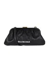 Balenciaga Cloud Clutch Bag In Black