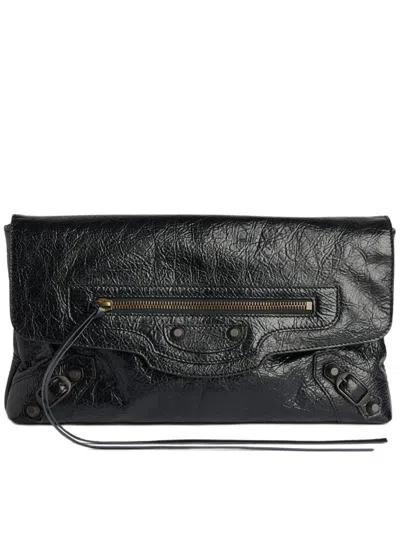 Balenciaga Clutch Le City In Black