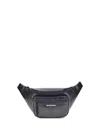 Balenciaga Men Explorer Fanny Pack In Black