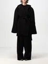 Balenciaga Coat  Woman Color Black In Schwarz