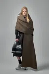 Balenciaga Coat Stola In Brown