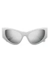 Balenciaga Coated Cat-eye Sunglasses In Grey