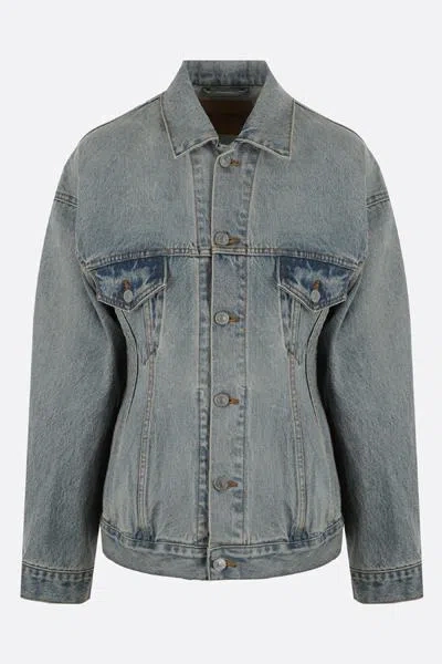 Balenciaga Coats In Blue