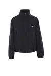 Balenciaga Women Shrunk Nylon Windbreaker In Black
