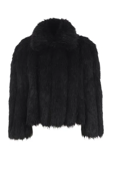 Balenciaga Coats In Black