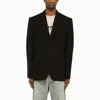 Balenciaga Black Wool Single-breasted Jacket In Black