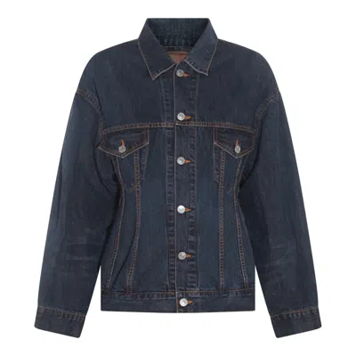Balenciaga Jackets In Dark Indigo/madder