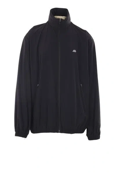 Balenciaga Black Stretch Nylon Windbreaker