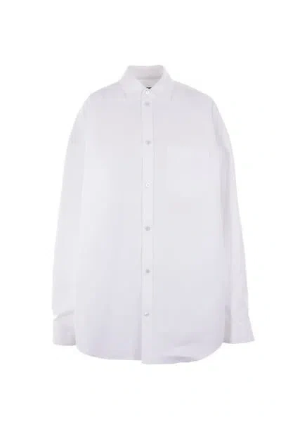 Balenciaga Coats In White+white