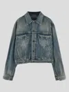 Balenciaga Coatsjackets In Blue Rust