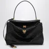 Balenciaga Cocco-print Calfskin Medium Rodeo Bag In Black