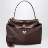 Balenciaga Cocco-print Burgundy Calfskin Medium Rodeo Bag Women
