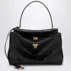 Balenciaga Cocco-print Calfskin Medium Rodeo Bag In Black