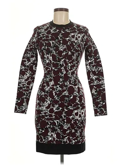 Pre-owned Balenciaga Cocktail Dress In Burgundy