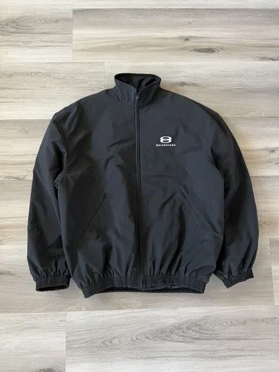 Pre-owned Balenciaga Cocoon Kick Unity Sports Icon Jacket In Black