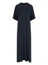 Balenciaga Cocoon Cotton Jersey Maxi Dress In Blue