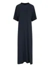 Balenciaga Cocoon Cotton Jersey Maxi Dress In Black