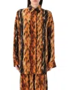 Balenciaga Cocoon Shirt In Animal Print