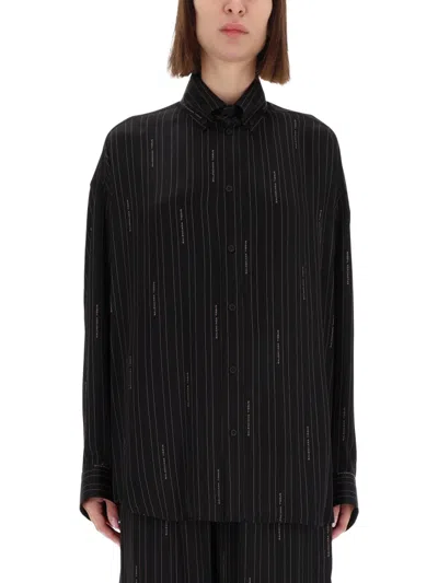 Balenciaga Cocoon Shirt In Black