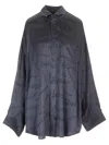 Balenciaga Cocoon Shirt Shirts Black