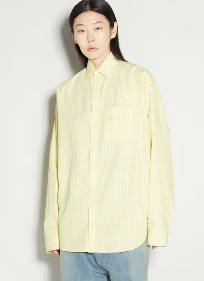 Balenciaga Cocoon Shirt In Yellow