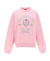 Balenciaga College 1917 Crewneck Sweatshirt In Pink