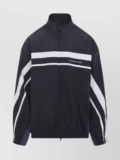 BALENCIAGA COLOR BLOCK DESIGN JACKET WITH ELASTIC CUFFS